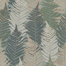Kép 2/2 - Boras Páfrányos modern zöld vlies tapéta Fern Forest Green 53 cm X 10 m