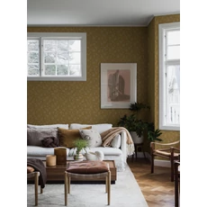 Kép 3/5 - Boras Pöttyös virágos sárga vlies tapéta Hip Rose Yellow 53 cm X 10 m