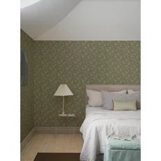 Kép 1/11 - Boras Pöttyös virágos zöld vlies tapéta Hip Rose Green 53 cm X 10 m