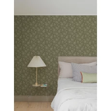 Kép 6/11 - Boras Pöttyös virágos zöld vlies tapéta Hip Rose Green 53 cm X 10 m