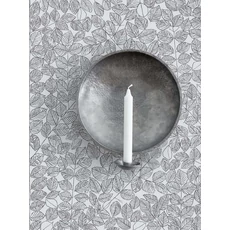 Kép 4/4 - Boras Monokróm levélmintás fekete-fehér vlies tapéta Viola Gråsten Romans Black White 53 cm X 10 m