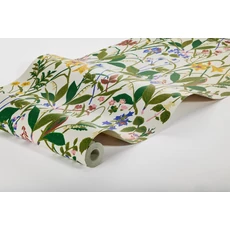 Kép 5/5 - Boras Színes virágos zöld vlies tapéta Gocken Jobs Ros och Lilja Multi 53 cm X 10 m