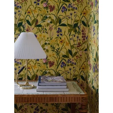 Kép 5/9 - Boras Színes virágos sárga vlies tapéta Gocken Jobs Ros och Lilja Multi 53 cm X 10 m