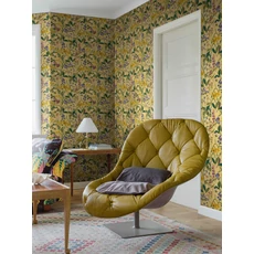 Kép 6/9 - Boras Színes virágos sárga vlies tapéta Gocken Jobs Ros och Lilja Multi 53 cm X 10 m