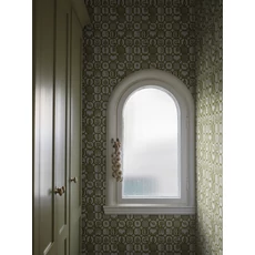 Kép 5/6 - Boras Gyümölcs mintás retro zöld vlies tapéta Stig Lindberg Fruktlåda Green 53 cm X 10 m