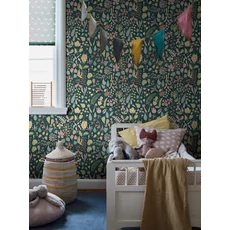 Kép 5/6 - Boras Vidám virág mintás színes vlies tapéta Stig Lindberg Herbarium Multi 53 cm X 10 m