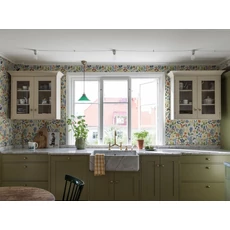 Kép 6/8 - Boras Vidám virág mintás színes vlies tapéta Stig Lindberg Herbarium Multi 53 cm X 10 m