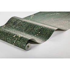 Kép 5/10 - Boras Inda mintás modern zöld vlies tapéta Arne Jacobsen Ranke Green 53 cm X 10 m