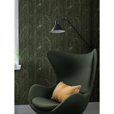 Kép 10/10 - Boras Inda mintás modern zöld vlies tapéta Arne Jacobsen Ranke Green 53 cm X 10 m