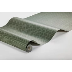 Kép 2/3 - Boras Geometriai mintás modern zöld vlies tapéta Arne Jacobsen Ypsilon Green 53 cm X 10 m