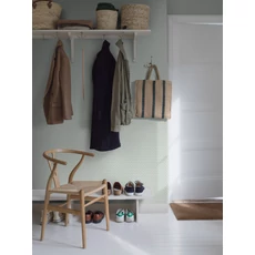 Kép 4/4 - Boras Geometriai mintás modern türkiz vlies tapéta Arne Jacobsen Ypsilon Turquoise 53 cm X 10 m