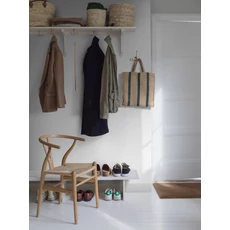 Kép 3/4 - Boras Geometriai mintás modern fehér vlies tapéta Arne Jacobsen Ypsilon White 53 cm X 10 m