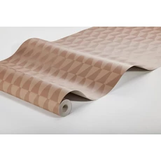 Kép 3/3 - Boras Geoemtriai mintás modern rózsaszín vlies tapéta Arne Jacobsen Trapez Pink 53 cm X 10 m