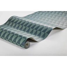 Kép 2/4 - Boras Geoemtriai mintás modern kék vlies tapéta Arne Jacobsen Trapez Blue 53 cm X 10 m