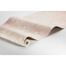 Kép 6/6 - Boras Vintage virágos rózsaszín vlies tapéta Acanthus Pink 53 cm X 10 m