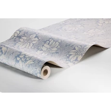 Kép 3/3 - Boras Vintage virágos kék vlies tapéta Acanthus Blue 53 cm X 10 m