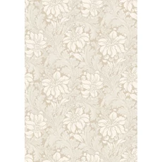 Kép 2/3 - Boras Vintage virágos bézs vlies tapéta Acanthus Beige 53 cm X 10 m