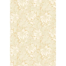 Kép 2/3 - Boras Vintage virágos sárga vlies tapéta Acanthus Yellow 53 cm X 10 m