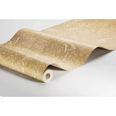 Kép 7/7 - Boras Romantikus levél mintás sárga vlies tapéta Nocturne Yellow 53 cm X 10 m