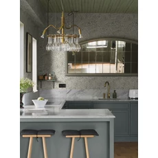 Kép 6/9 - Boras Romantikus levél mintás zöld vlies tapéta Nocturne Green 53 cm X 10 m