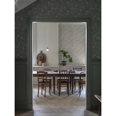 Kép 7/9 - Boras Romantikus levél mintás zöld vlies tapéta Nocturne Green 53 cm X 10 m