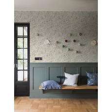 Kép 8/9 - Boras Romantikus levél mintás zöld vlies tapéta Nocturne Green 53 cm X 10 m