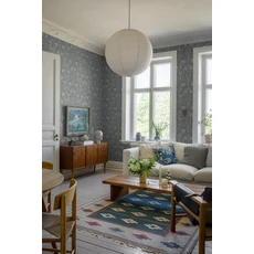 Kép 2/8 - Boras Erdei állatos kék vlies tapéta Under the Elder Tree Blue 53 cm X 10 m