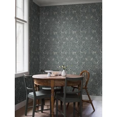 Kép 6/8 - Boras Erdei állatos kék vlies tapéta Under the Elder Tree Blue 53 cm X 10 m