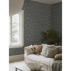 Kép 7/8 - Boras Erdei állatos kék vlies tapéta Under the Elder Tree Blue 53 cm X 10 m