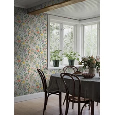 Kép 2/3 - Boras Botanikai mintás színes vlies tapéta Blomsterhav Multi 49 cm X 10 m