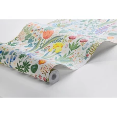 Kép 3/3 - Boras Botanikai mintás színes vlies tapéta Blomsterhav Multi 49 cm X 10 m