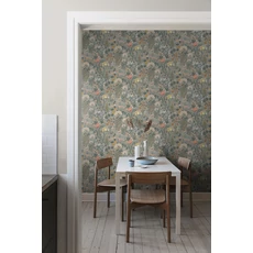 Kép 3/10 - Boras Botanikai mintás zöld vlies tapéta Blomsterhav Multi 49 cm X 10 m