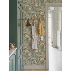 Kép 7/10 - Boras Botanikai mintás zöld vlies tapéta Blomsterhav Multi 49 cm X 10 m