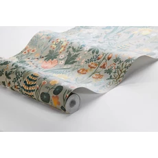 Kép 10/10 - Boras Botanikai mintás zöld vlies tapéta Blomsterhav Multi 49 cm X 10 m