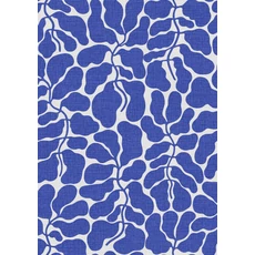 Kép 1/6 - Boras Modern levélmintás kék vlies tapéta My Secret Garden Blue 49 cm X 10 m