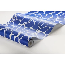 Kép 6/6 - Boras Modern levélmintás kék vlies tapéta My Secret Garden Blue 49 cm X 10 m