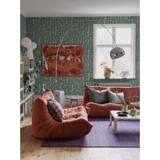 Kép 6/7 - Boras Modern levélmintás zöld vlies tapéta My Secret Garden Green 49 cm X 10 m