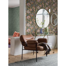 Kép 3/4 - Boras Modern sárga vlies tapéta virág mintával Friviva Orange 49 cm X 10 m