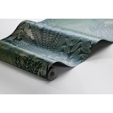 Kép 3/3 - Boras Egzotikus levél mintás sötétzöld vlies tapéta Velvet Leaves Green 53 cm X 10 m