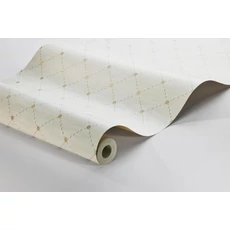 Kép 3/3 - Boras Klasszikus rácsos bézs vlies tapéta Golden Trellis Beige 53 cm X 10 m