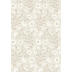 Kép 1/3 - Boras Pipacsos romantikus bézs vlies tapéta Poppy Flow Beige 53 cm X 10 m