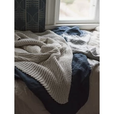 Kép 4/7 - Boras Geometriai mintás kék vlies tapéta Staircase Blue 53 cm X 10 m