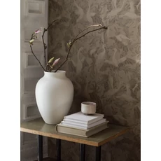 Kép 4/5 - Boras Madaras barna vlies tapéta Dancing Crane Brown 53 cm X 10 m