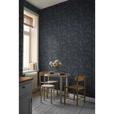 Kép 3/6 - Boras Madaras kék vlies tapéta Dancing Crane Blue 53 cm X 10 m