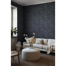 Kép 4/6 - Boras Madaras kék vlies tapéta Dancing Crane Blue 53 cm X 10 m