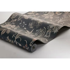 Kép 3/3 - Boras Botanikai mintás skandináv fekete Folklore Multi 53 cm X 10 m