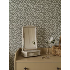 Kép 3/5 - Boras Apró virágos zöld vlies tapéta Skogsblomst Green 53 cm X 10 m