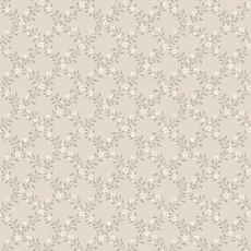 Kép 2/3 - Boras Romantikus virágos rácsos bézs vlies tapéta Sommarslöja Beige 53 cm X 10 m