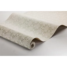 Kép 3/3 - Boras Romantikus virágos rácsos bézs vlies tapéta Sommarslöja Beige 53 cm X 10 m