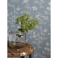 Kép 5/9 - Boras Klasszikus virág mintás kék vlies tapéta Ängsblomma Blue 53 cm X 10 m